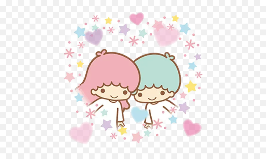 Little Twin Stars Whatsapp Stickers - Stickers Cloud Little Twin Stars Whatsapp Emoji,Twin Heart Emoji