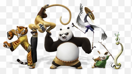 Panda Clipart Kung Fu Panda 3 Panda Kung Fu Panda 3 - Kung Fu Panda The Furious Five Emoji,Emoji Movie Cast