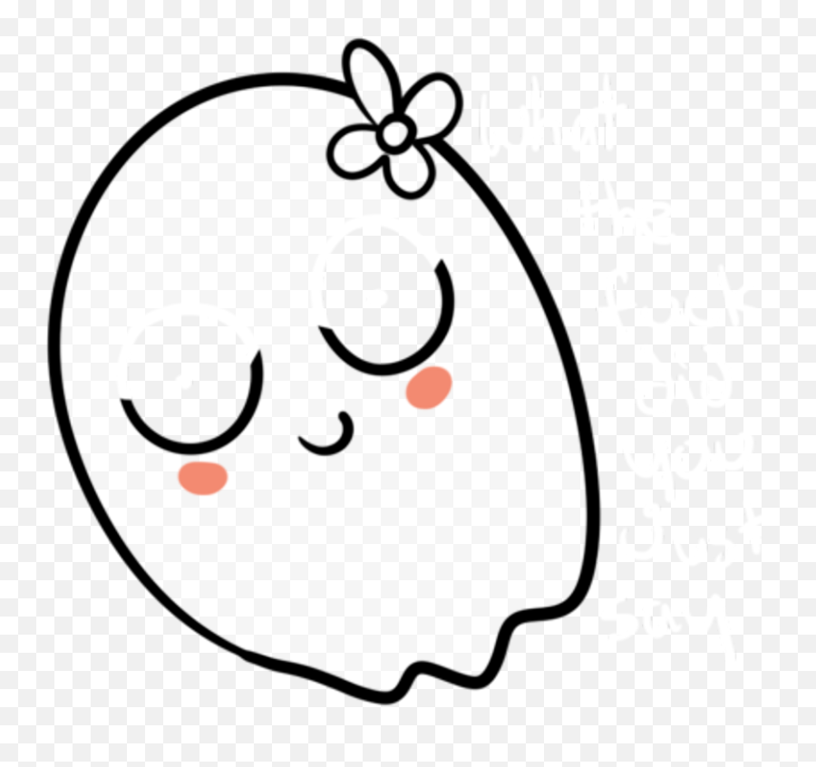 Cute Ghost - Transparent Background Cute Ghost Clipart Emoji,Spoopy Emoji