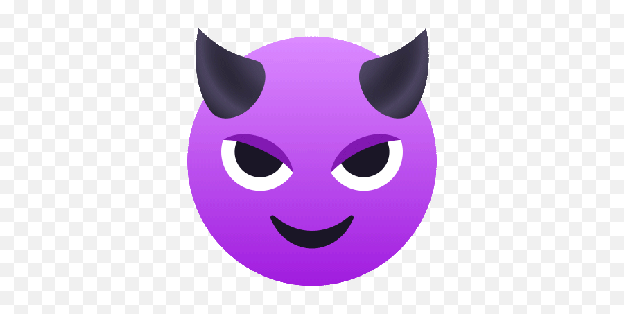 Smiling Face With Horns Joypixels Gif - Evil Face Emoji,Devil Emoji