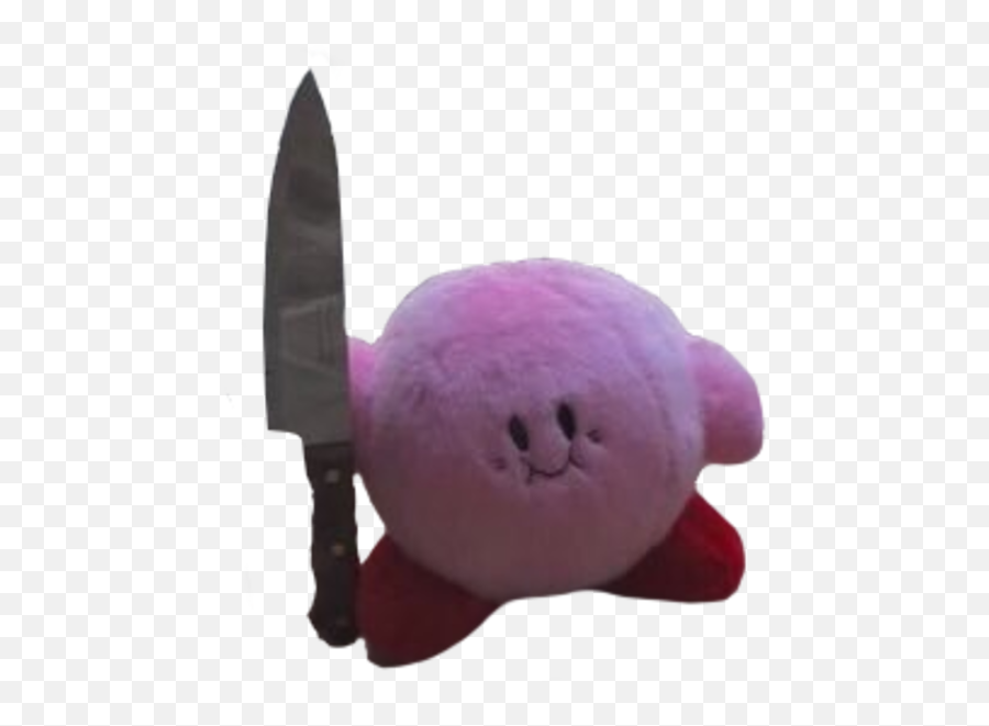 Transparent - Kirby With A Knife Transparent Emoji,Knife Emoji Png