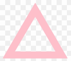 Pink Triangle Outline Icon - Triangle Icon Aesthetic Pink Emoji,Triangle Shades Emoticon