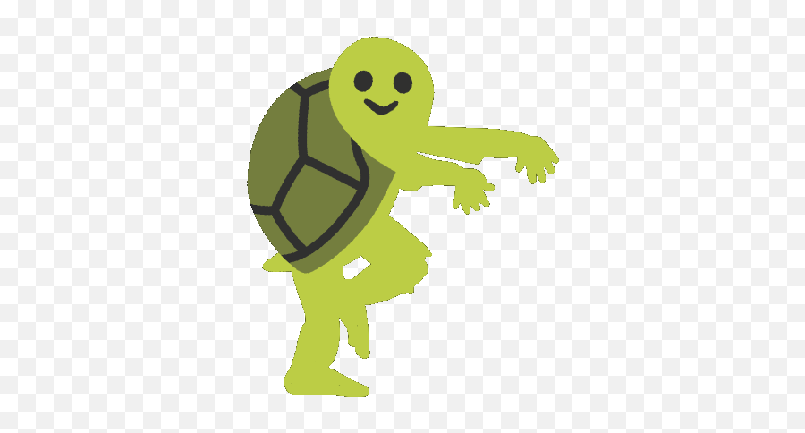 Turtlecoin Zombie Gif - Gaming Turtle Cartoon Gif Emoji,Google Turtle Emoji
