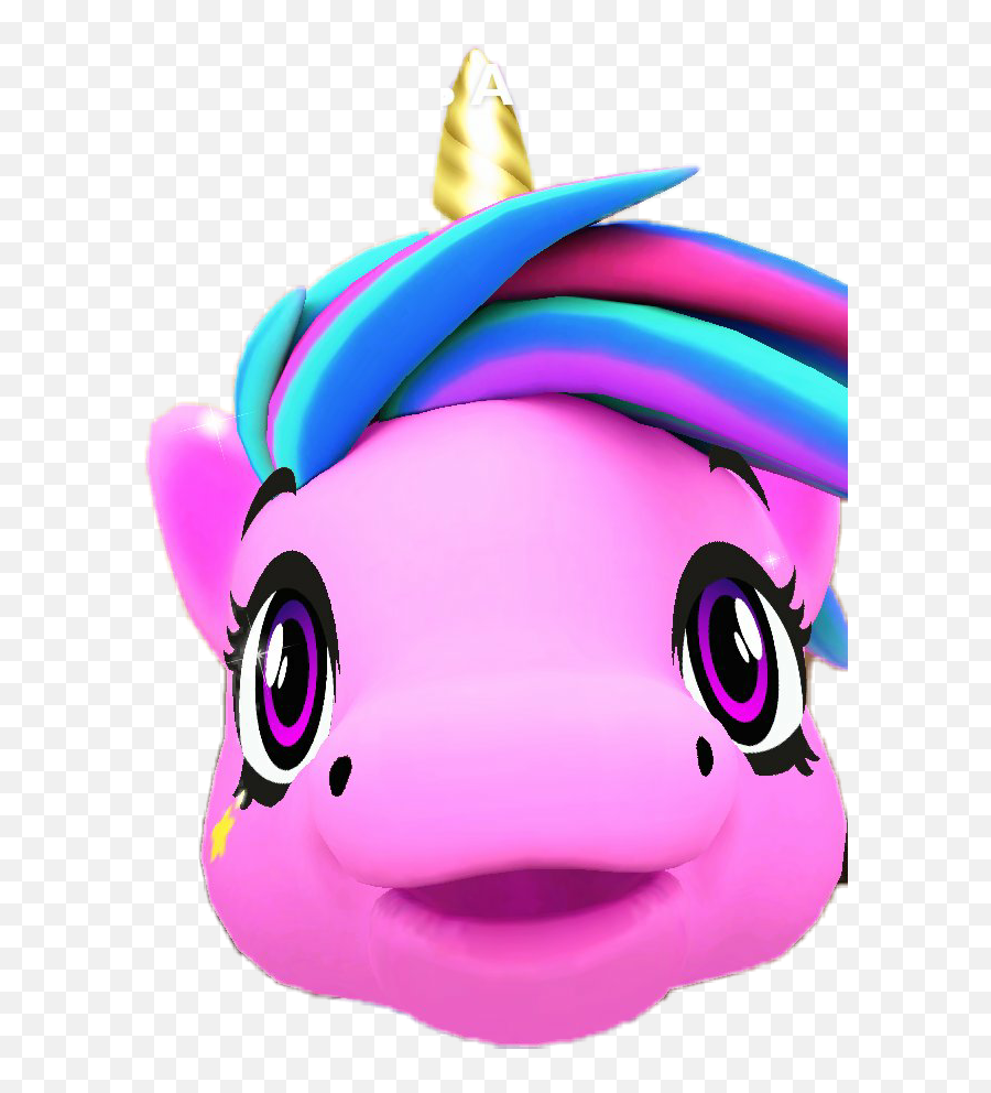Unicorn Emoji Head Sticker - Fictional Character,Remove Emoji In Messenger