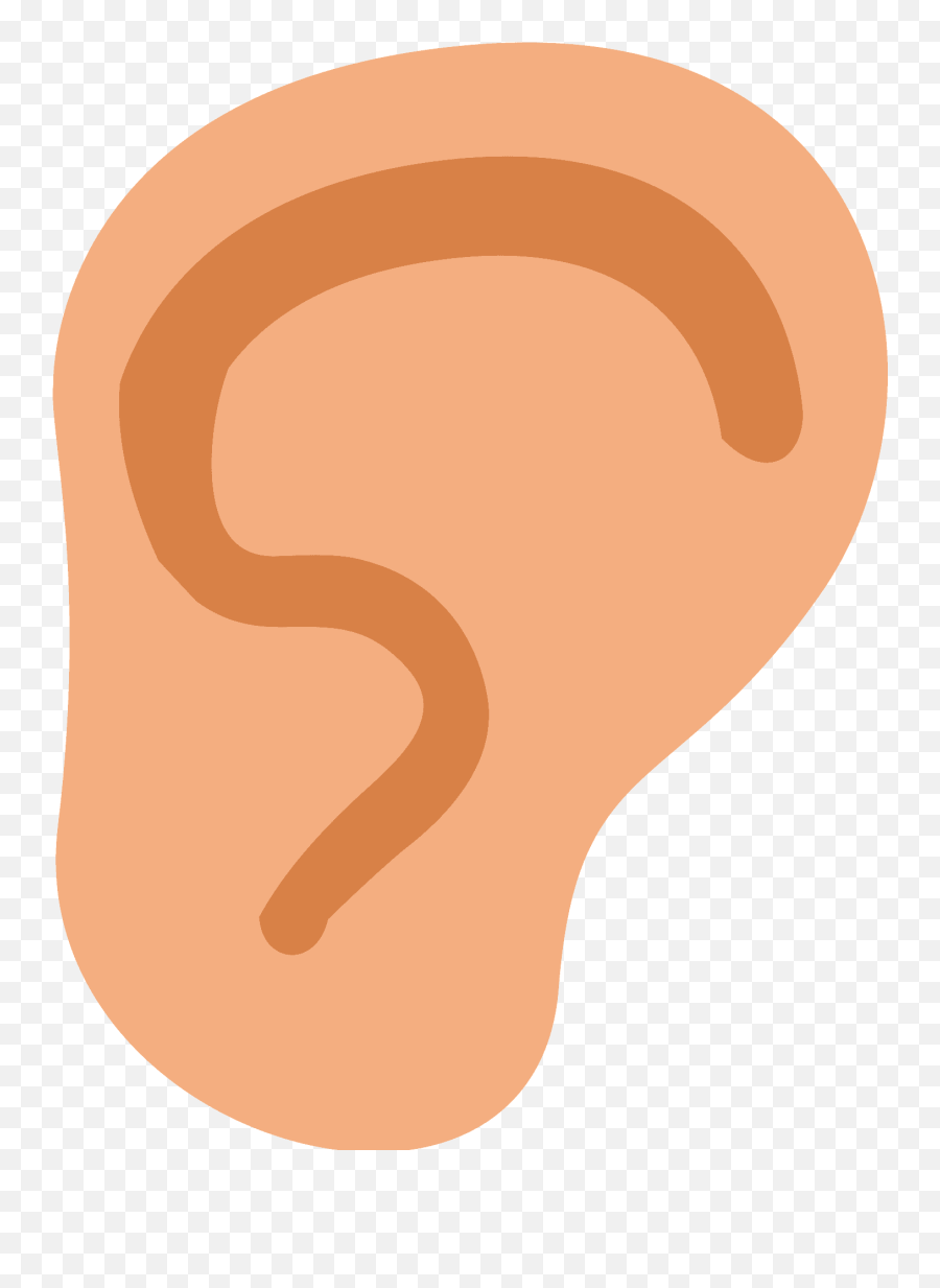 Ear Emoji Clipart - Big,Ear Emoji