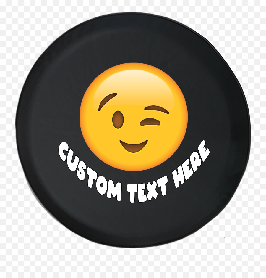 Spare Tire Cover Personalized Emoji - Happy,Personalized Emoji