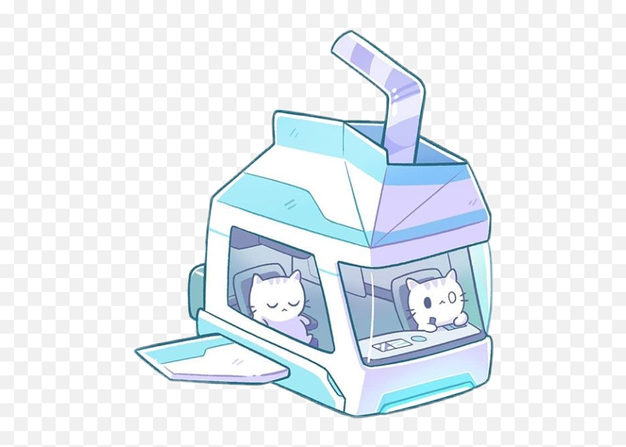 Anime Aesthetic Blue White Sticker By Blep - Cat Supply Emoji,Blep Emojis