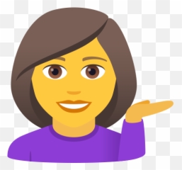 A Woman Helping Out To Copy Paste - Emoji,Raise Your Hand Emoji