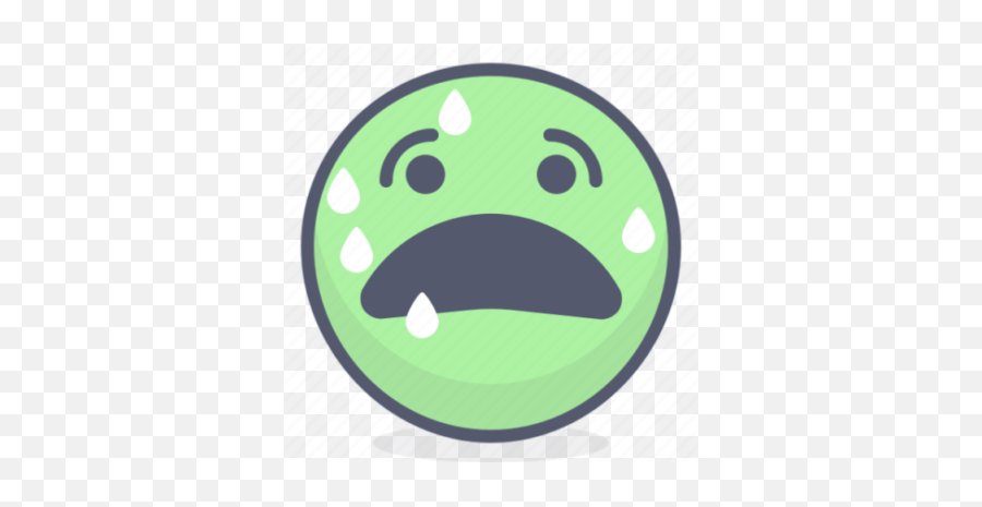 Emoji Emotion Face Fear Smile Icon - Fear Face Png,Fear Emoji