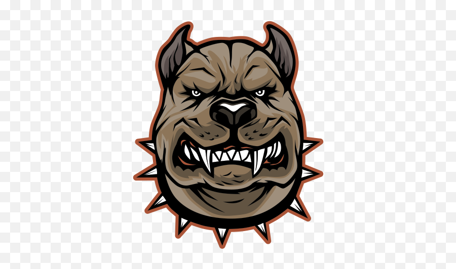 American Pit Bull Terrier Bulldog - Pitbull Head Clipart Png Emoji,Pitbull Emoji