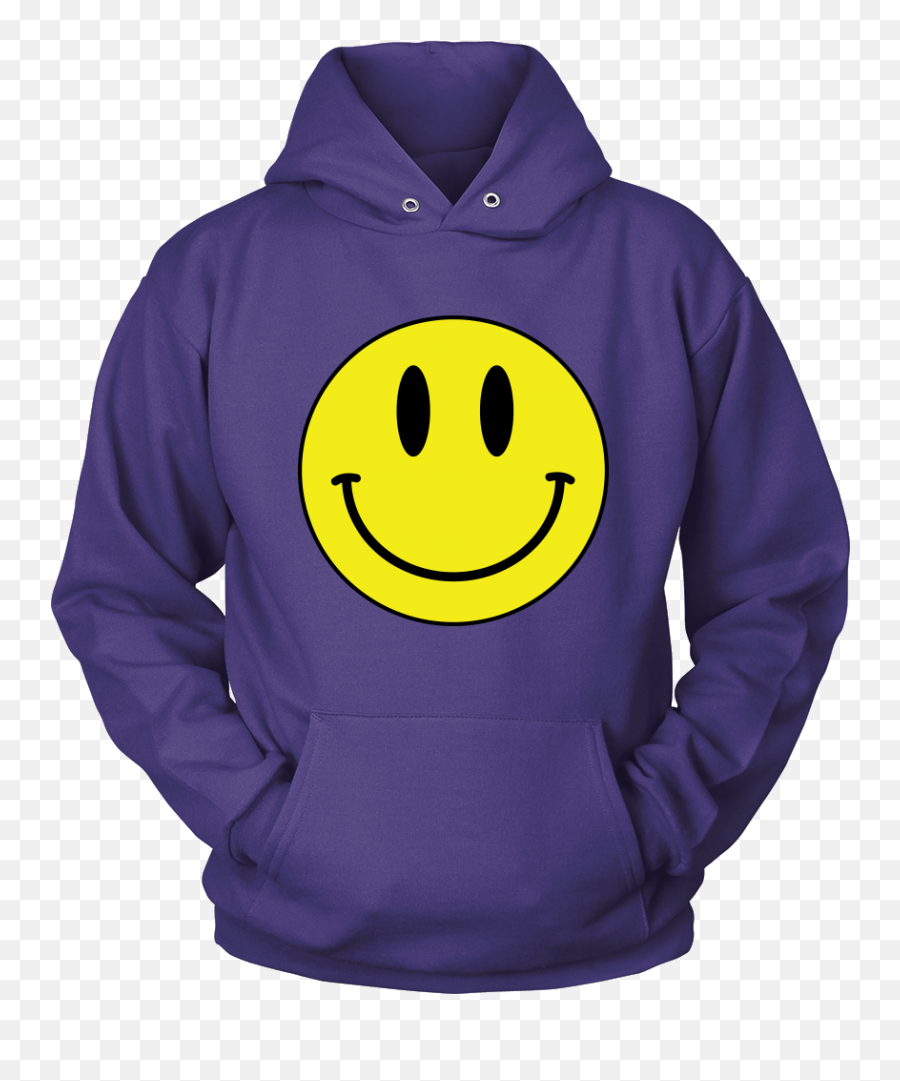 Big Smiley Face Emoji Unisex Hoodie U2013 J U0026 S Graphics - Ravenclaw Hoodie,Purple Face Emoji