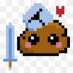 Poop Sticker Gif - Pixel Art Poop Gif Emoji,Wipe Brow Gif Emoticon