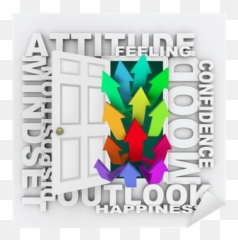 Attitude Word Door Mindset Emotion Mood - Vertical Emoji,Mood Words Vs Emotion