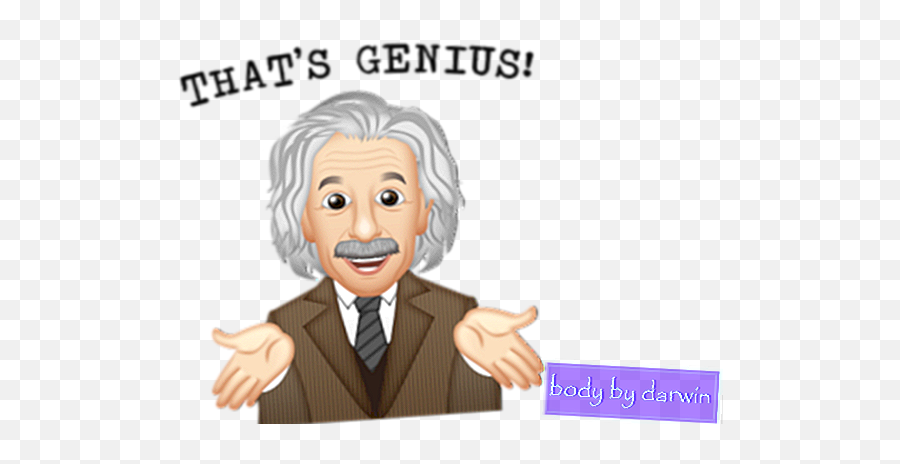 Si Albert Einstein Ngayon Ay May Sariling Sariling Emoji - Emoji Einstein,Ay Emoji Png