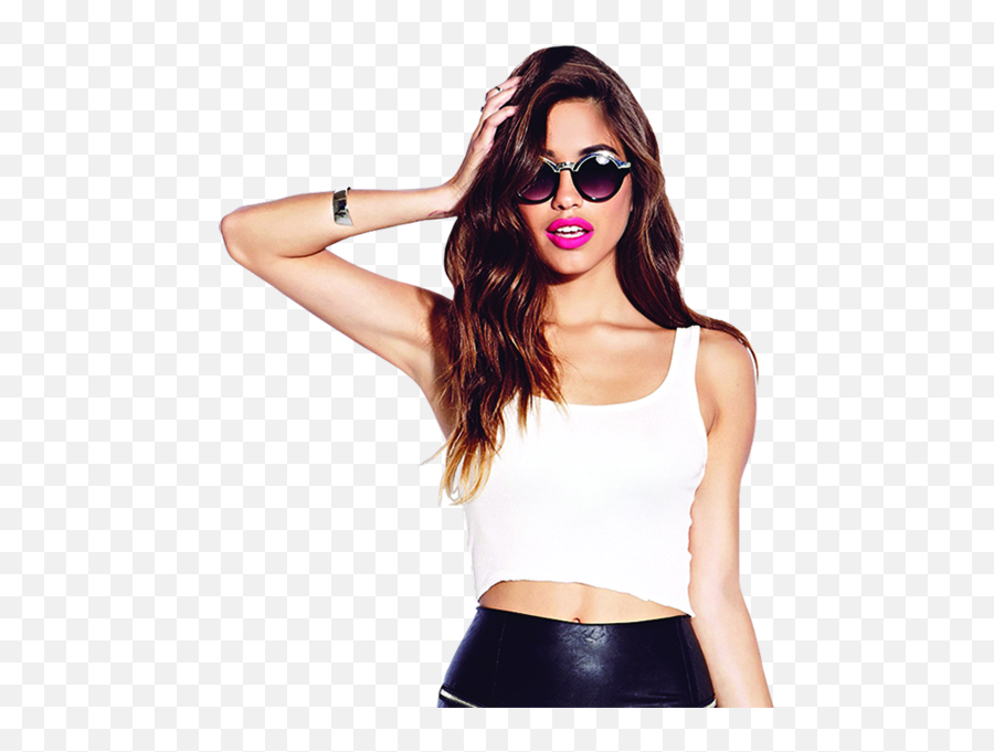 Asian Female With Mini Skirt Glasses Psd Official Psds - Midriff Emoji,Emoji Crop Top And Skirt