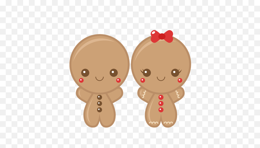 Gingerbread Boy Clipart - Gingerbread Cute Christmas Clipart Emoji,Gingerbread Man Coloring Page Emojis Cute