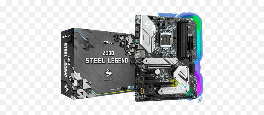 Asrock Z390 Steel Legend Lga 1151 - Mainboard Asrock Z390 Steel Legend Emoji,Ps2 Emotion Engine On A Pcie Slot