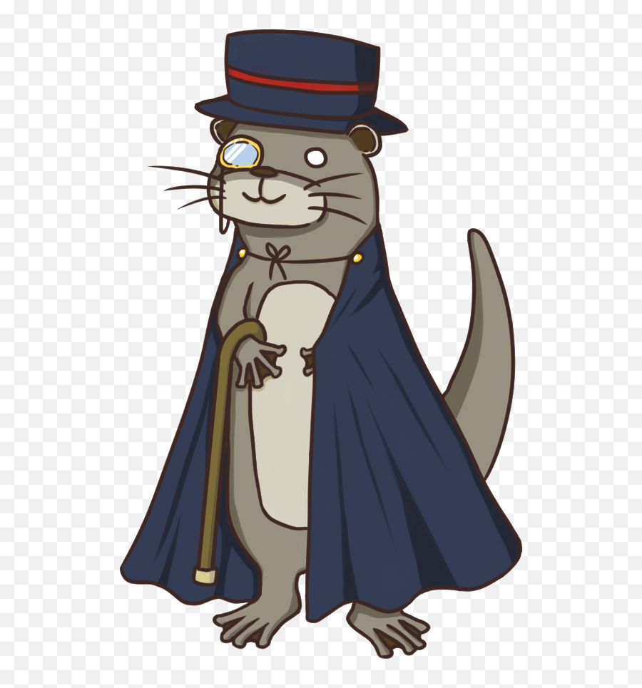 I Drew A Fancy Otter - Fancy Otter Emoji,Emotion Otter Impact