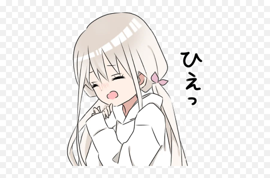 Hoodiegirlwhite U2022 Punipunistickers Emoji,Kancolle Yuudachi Emoticon