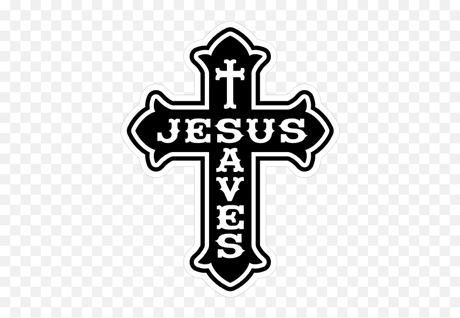 Jesus Saves Sticker Emoji,Black Metal Music Emoticon Sticker
