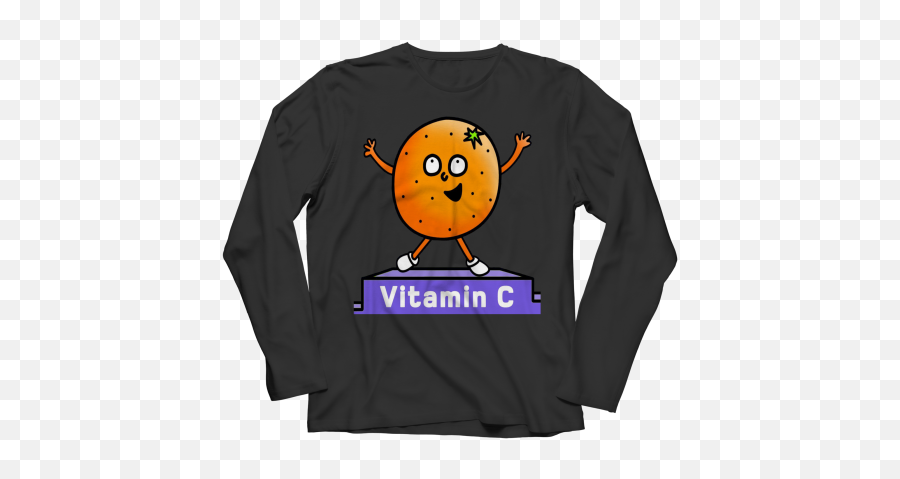 Long Sleeve Vitamin C Emoji,Pickleball Emoji'