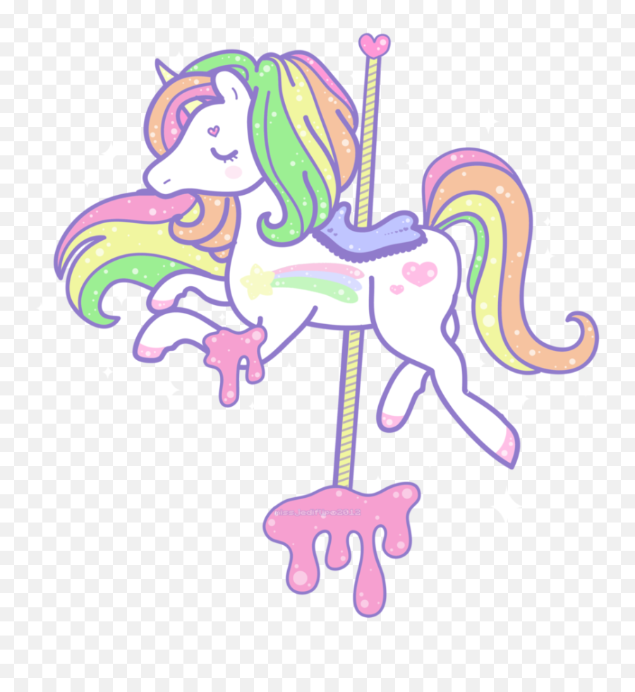 Kawaii Cute Unicorn Unicorns 275141758002211 By Banyamu Emoji,Carousel Horse Emoji