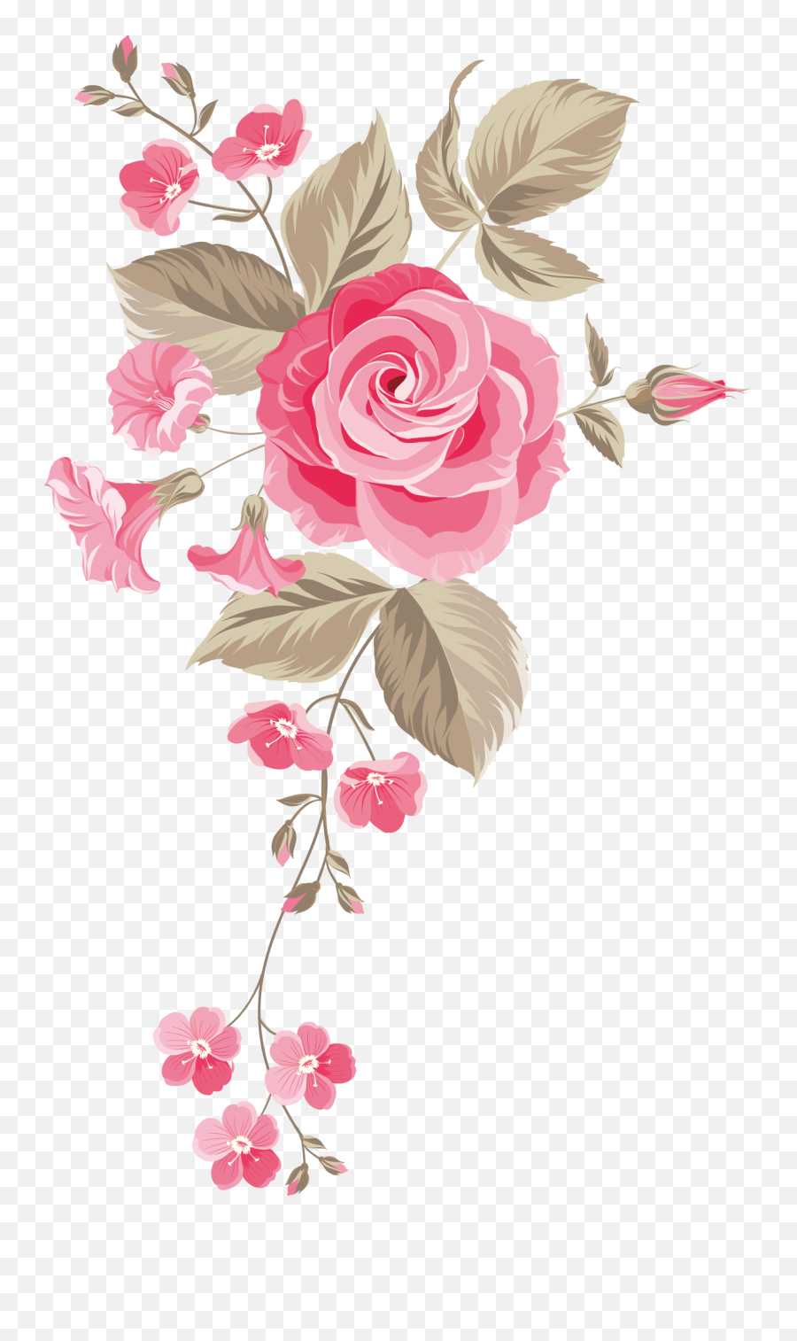 Boquet Bouquet Flowers Floral Sticker - Pink Flower Design No Background Emoji,Boquet Emoji