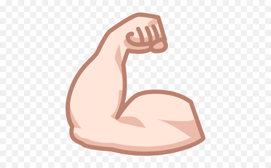 Flexed Biceps - Bicep Emoji With Black Background,Flex Emoji