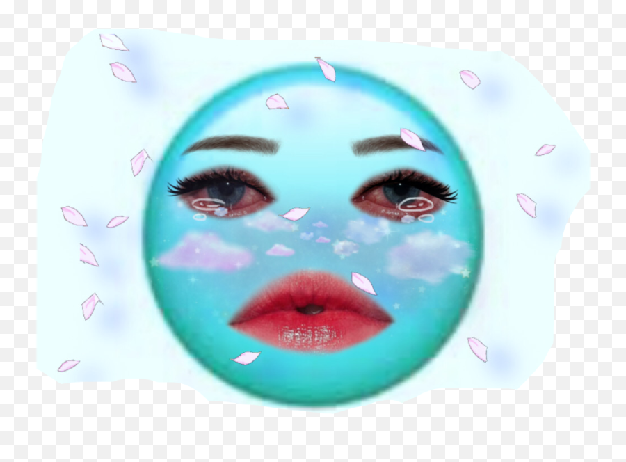 Cry Tears Lips Sad Sticker By Caesilvhjkf9erg3ju9r - Girly Emoji,Pink Lips Emoji