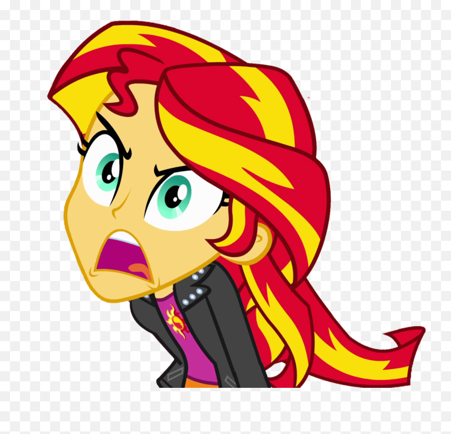 My Little Pony Equestria Girls Sunset - Sunset Shimmer My Little Pony Angry Emoji,Angry Girl Emoji