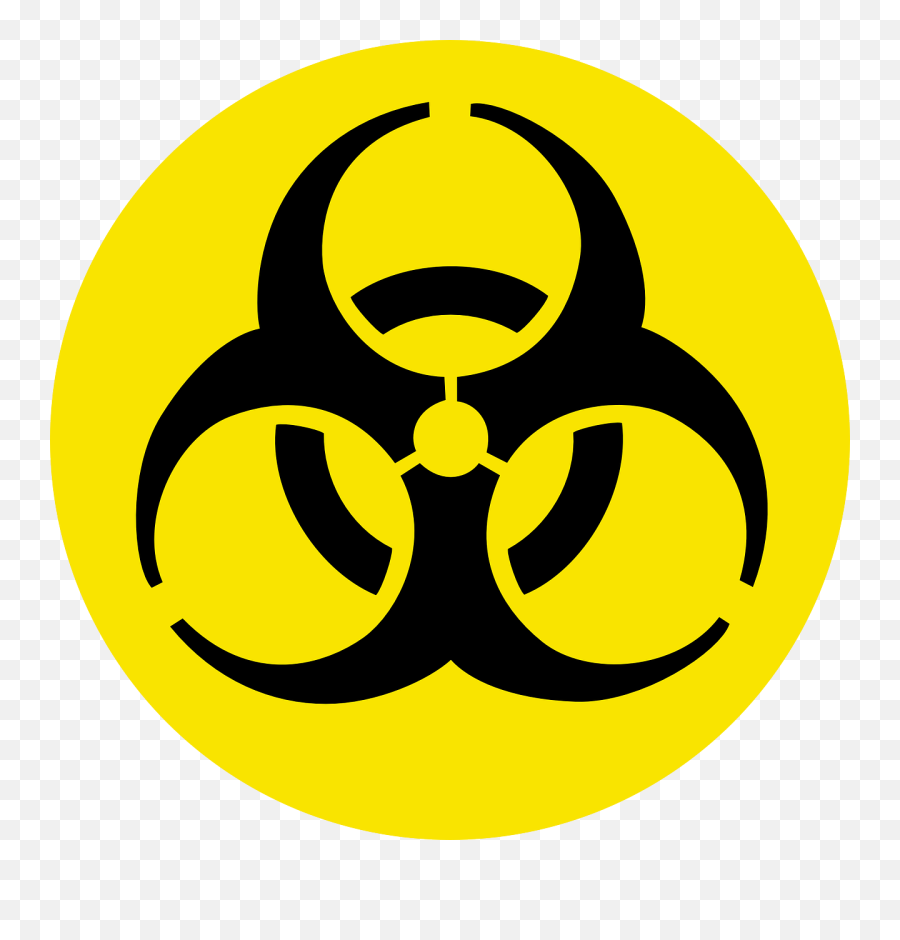 Biohazard Symbol Transparent Background - Biohazard Stencil Emoji,Radiation Symbol Emoji