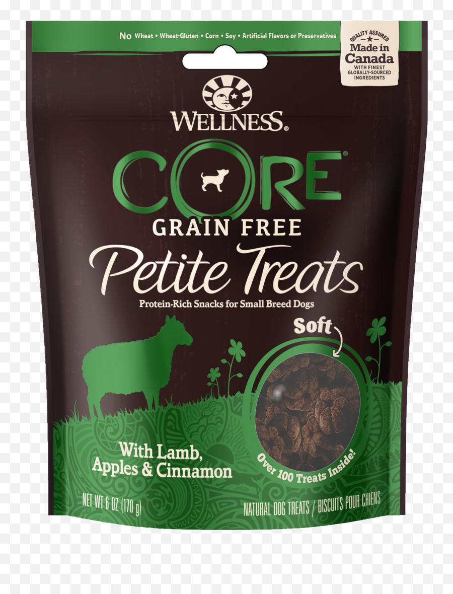 Wellness Petite Treats Natural Grain Free Small Breed Crunchy Dog Treats Lamb U0026 Apples 6 - Ounce Bag Wellness Petite Treats Emoji,Emoticon Pillows Walmart