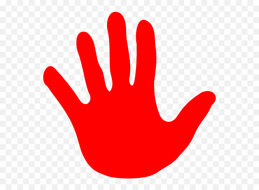 Hand Stop Sign Clipart 2 2 - Hand Stop Sign Hd Emoji,Stop Hand Emoji