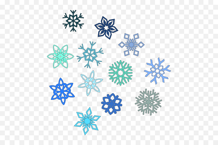 Snowflakes Clipart I2clipart - Royalty Free Public Domain Clip Art Snow Flakes Emoji,Emoticon Zima