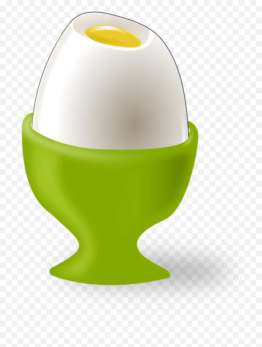 Boiled Egg In A Green Stand Free Image - Hard Boiled Egg Egg Clipart Emoji,Egg Emotions