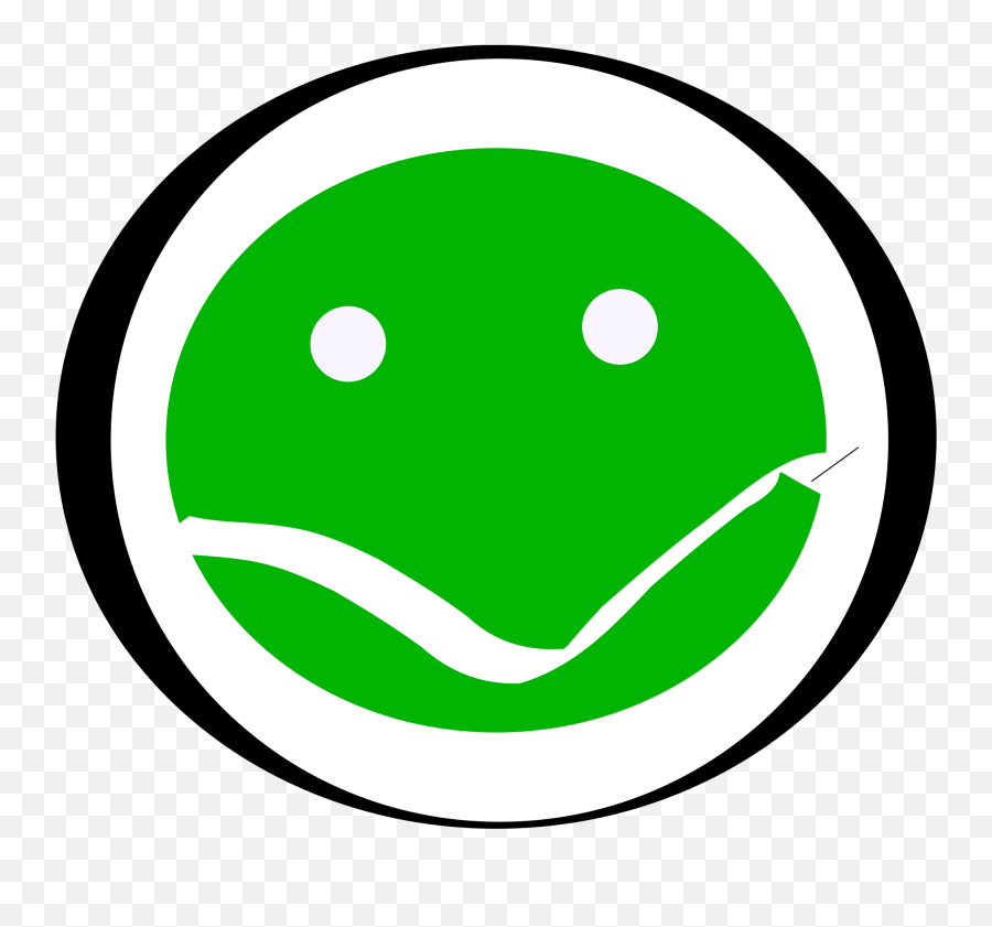 Green Face Circled - Happy Emoji,Emoticon Resemblance