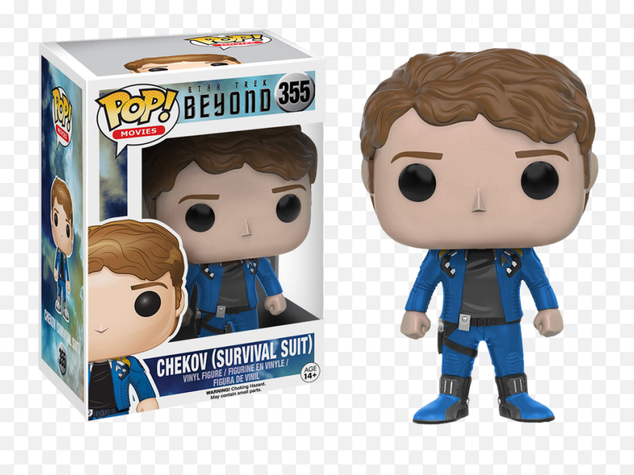 Pop Movie - Star Trek Beyond Chekov Survival Suit Star Trek Beyond Chekov Funko Pop Emoji,Star Trek Movie Data Gets Emotions