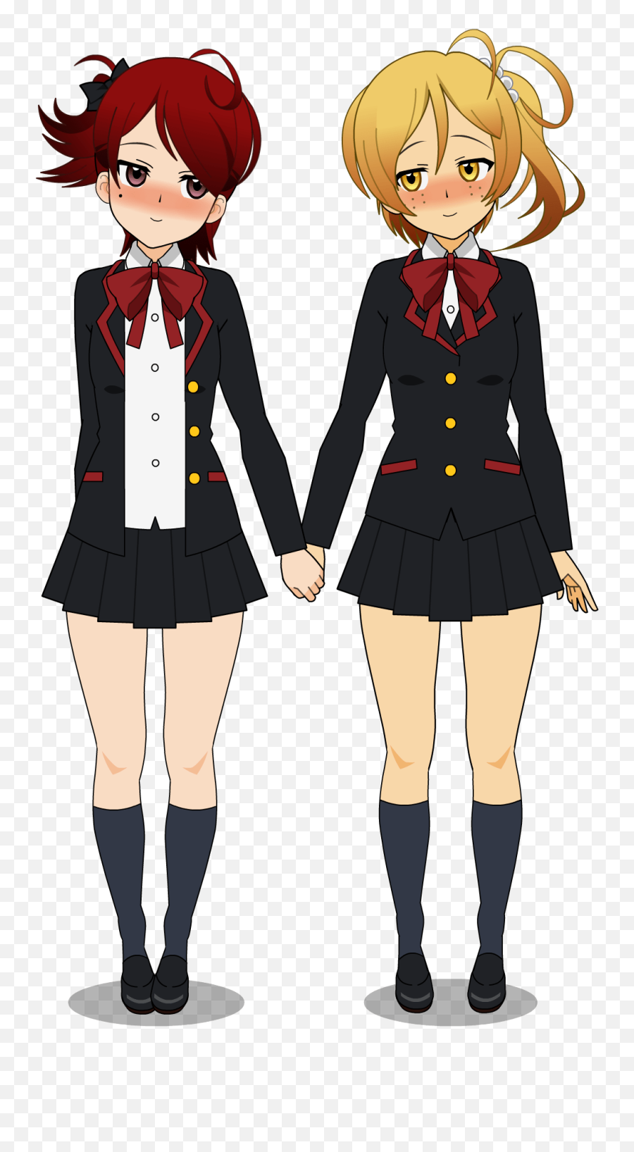 Image Yui X Yuna Png Yandere Simulator Fanon Wikia Fandom - Girly Emoji,Yuna Songstress Emotion