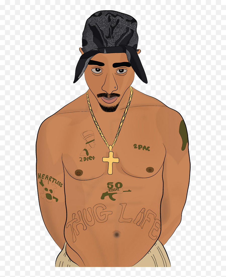 Tupac Shakur Png Free Image Png Svg - Tupac Cartoon Png Emoji,2pac Emoji