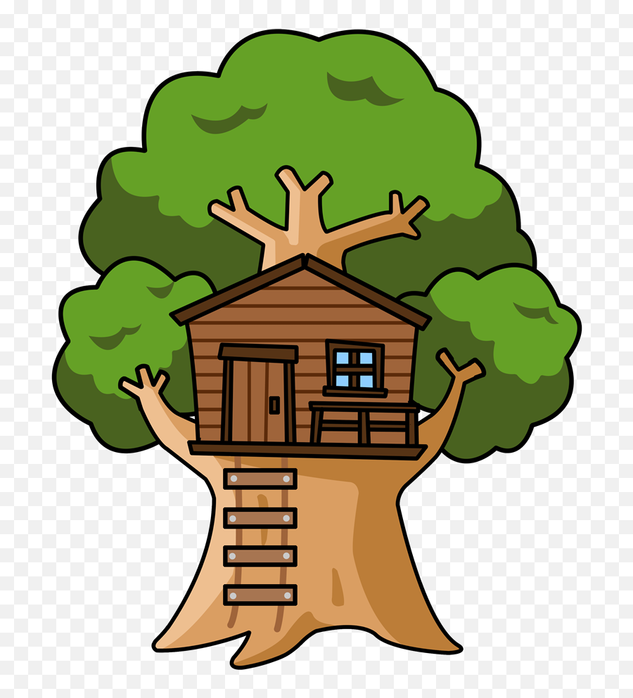 Treehouse Clipart Png Images - Drawing House On Tree Emoji,Paint House Emoji