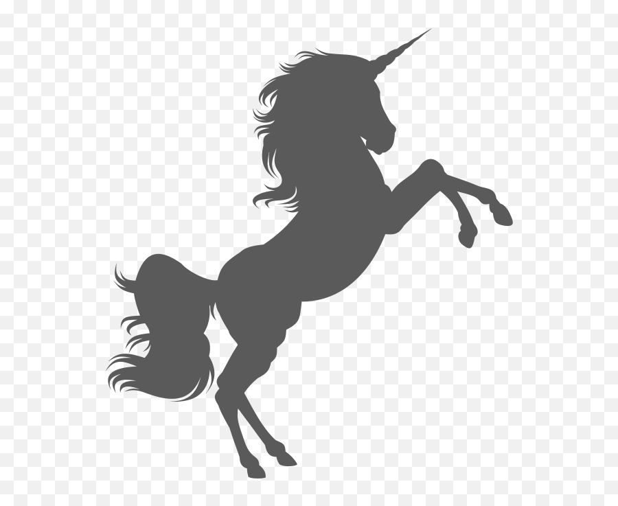 Unicorn Black Silhouette Free Svg File - Silhouette Unicorn Clipart Emoji,Using Emojis Add Your Tattoos Silhouette