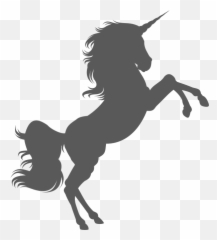Unicorn Black Silhouette Free Svg File - Silhouette Unicorn Clipart Emoji,Using Emojis Add Your Tattoos Silhouette