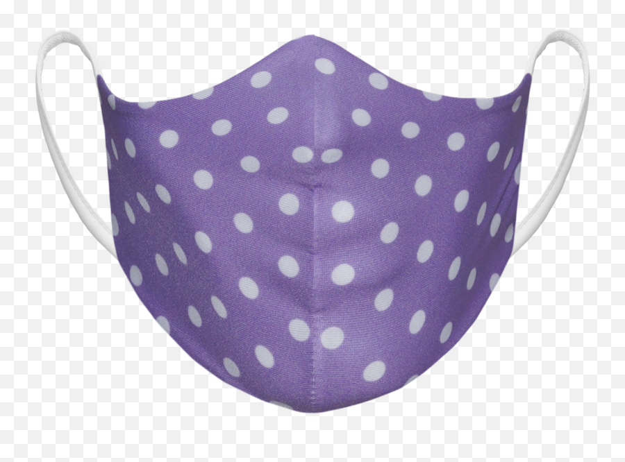 Polka Dots - Light Purple Reusable Fabric Face Masks Serveware Emoji,Boston Bruins Emoticon