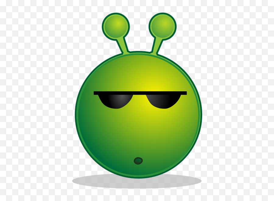 Smiley Green Alien Sorry Clip Art 103207 Free Svg Download - Smiley Alien Sad Emoji,Emoticon With A Bud Light