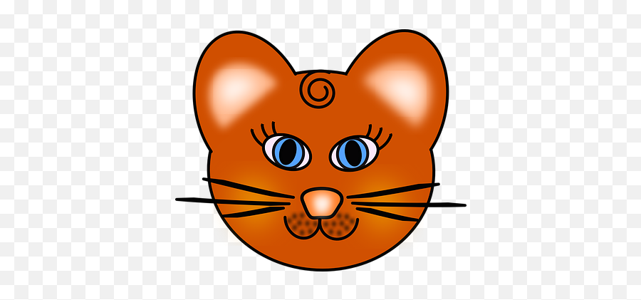 70 Cat Face Vector - Pixabay Pixabay Imagen De Caritas De Gatitos Animados Emoji,Orange Cat Emoji