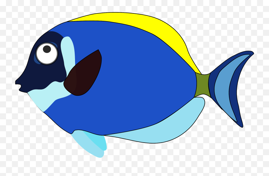 Blue Fish Clipart Free Download Transparent Png Creazilla - Dessin De Poisson En Couleur Emoji,Eel Emoji
