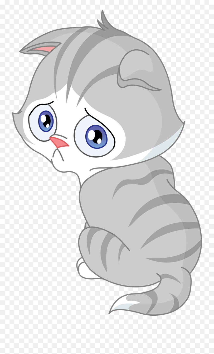 Sad Cat Clipart - Clip Art Library Sad Cat Clipart Emoji,Cat Emoticons