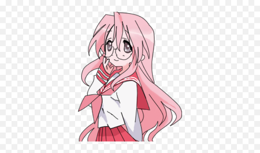 Miyuki Takara - Lucky Star Pink Hair Girl Emoji,Boob Emojis