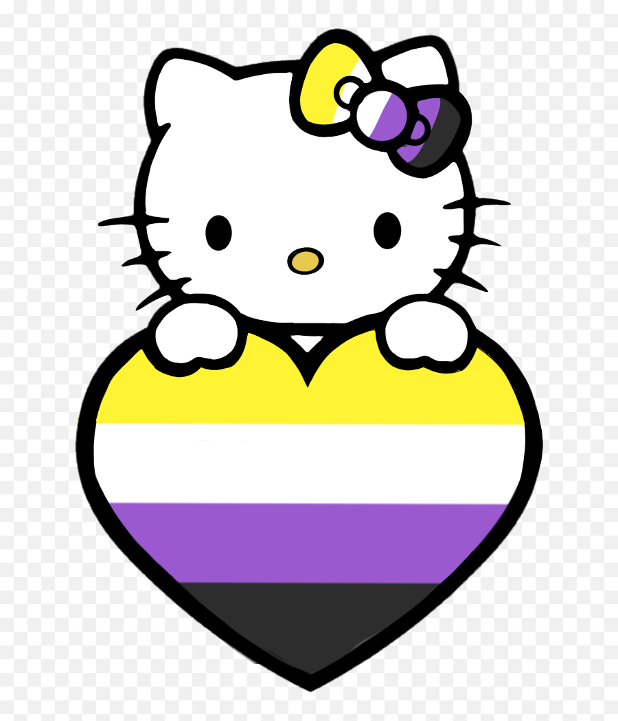 Nonbinary Non - Hello Kitty Ramen Noodles Emoji,Non Binary Emoji