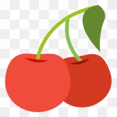 Cherries - Cherry Emoji Transparent Background,Cherry Emoji